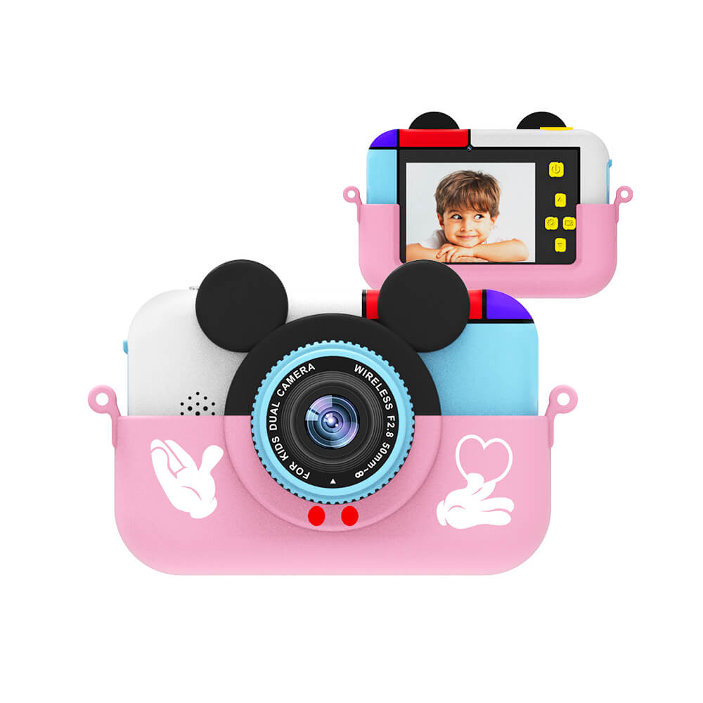 Детский фотоаппарат Mickey Mouse (розовый)